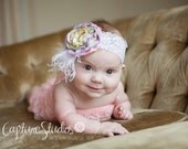 spring fancy couture flower headband
