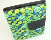 iPad Mini case iPad Mini cover - Book style - Colorful circles in yellow green turquoise blue teal gray (Ready to ship)