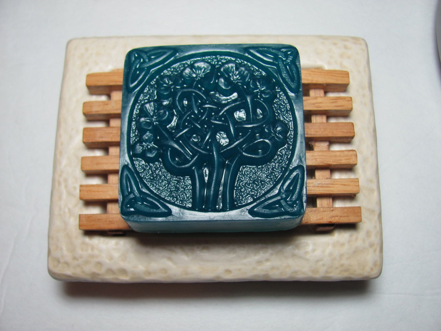 Celtic Design Soap - Sweet Blue Scented Soap  -   Handmade Soap - Vegan Soap - Glycerine Soap