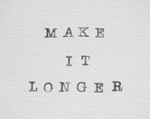 LONGER length for your necklace