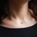 Personalized bridesmaids gift - 3 gold filled tiny initial heart necklaces