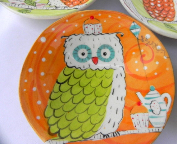 Owl Loves Tea - MADE to ORDER