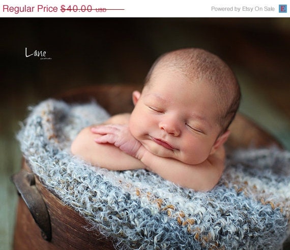 ON SALE Newborn Photo Prop Baby Blanket Super Soft Photography Prop Basket Filler Basket Stuffer
