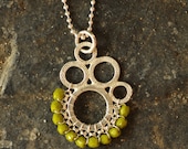 NEW - Bubble Necklace - Lime Green - Jewelry, Silver, Necklace, Pendant, Mother's Day Gifts, Mother's Day Necklace, Mother's Day
