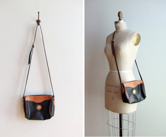 Vintage 1980s BALMAIN leather shoulder bag