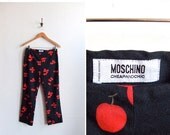 30% OFF FLASH SALE / Sale////Vintage Moschino cheap and chic graphic cotton pants