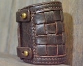 Brown Leather Cuff