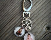 2 Charm Custom Photo Bottle Cap Purse Clip