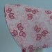 BABY BONNET - Reversible Bonnet - Metro Market STRAWBERRIES a Reversible Sun Bonnet