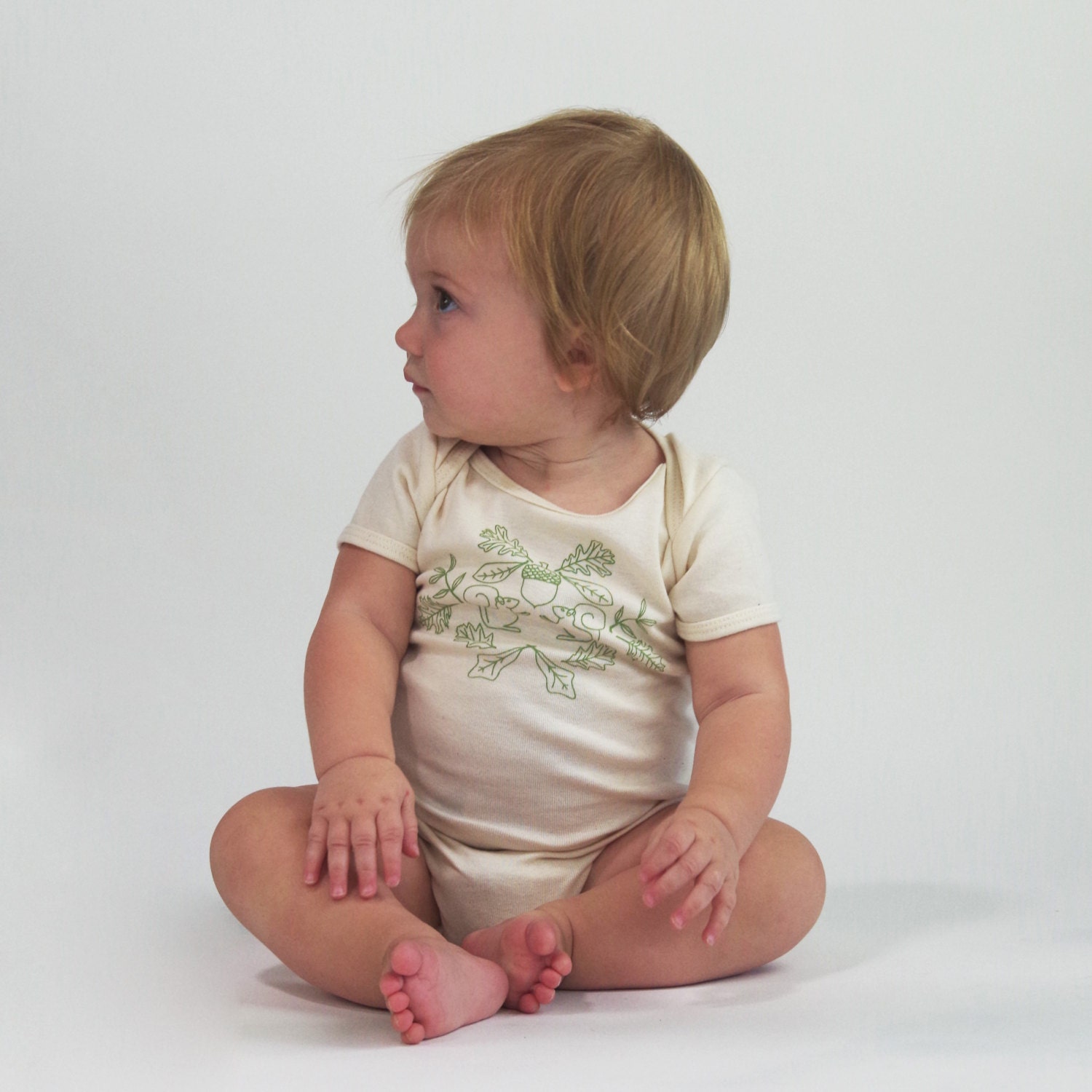 Covet Thee Organic Baby Onesie in Natural