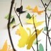 15 Butterflies, Paper, Wall Decor, Art, Decal, 3D, Orange,Yellow, Nursery, Baby, Wedding Decor, Baby Shower, Cardstock, Eco-friendly