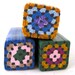 Unbaked fimo canes for polymer clay granny square afghan pattern