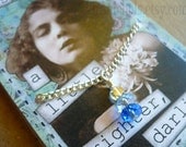 Charming Little Bead Pendant Necklace on Quote Gift Card - Sparkle