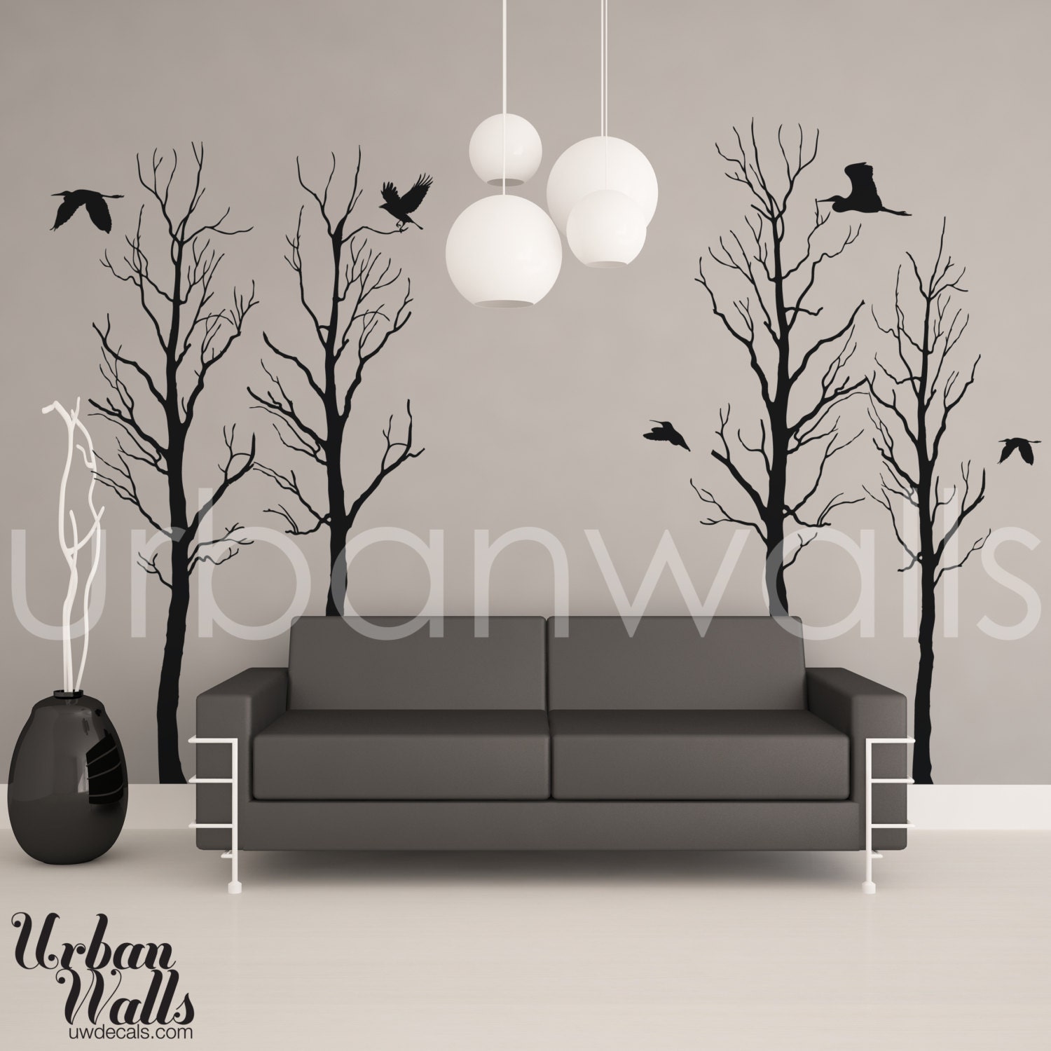 Vinyl Wall Sticker Decal Art - Trees