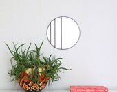 SALE / / / Circle Mirror Handmade Leaded Wall Mirror Round Mirror