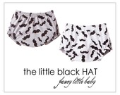 Mustache Diaper Cover - Choose your Color - Sizes Newborn, 0-3, 3-6, 6-12, 12-24 months - Moustache print