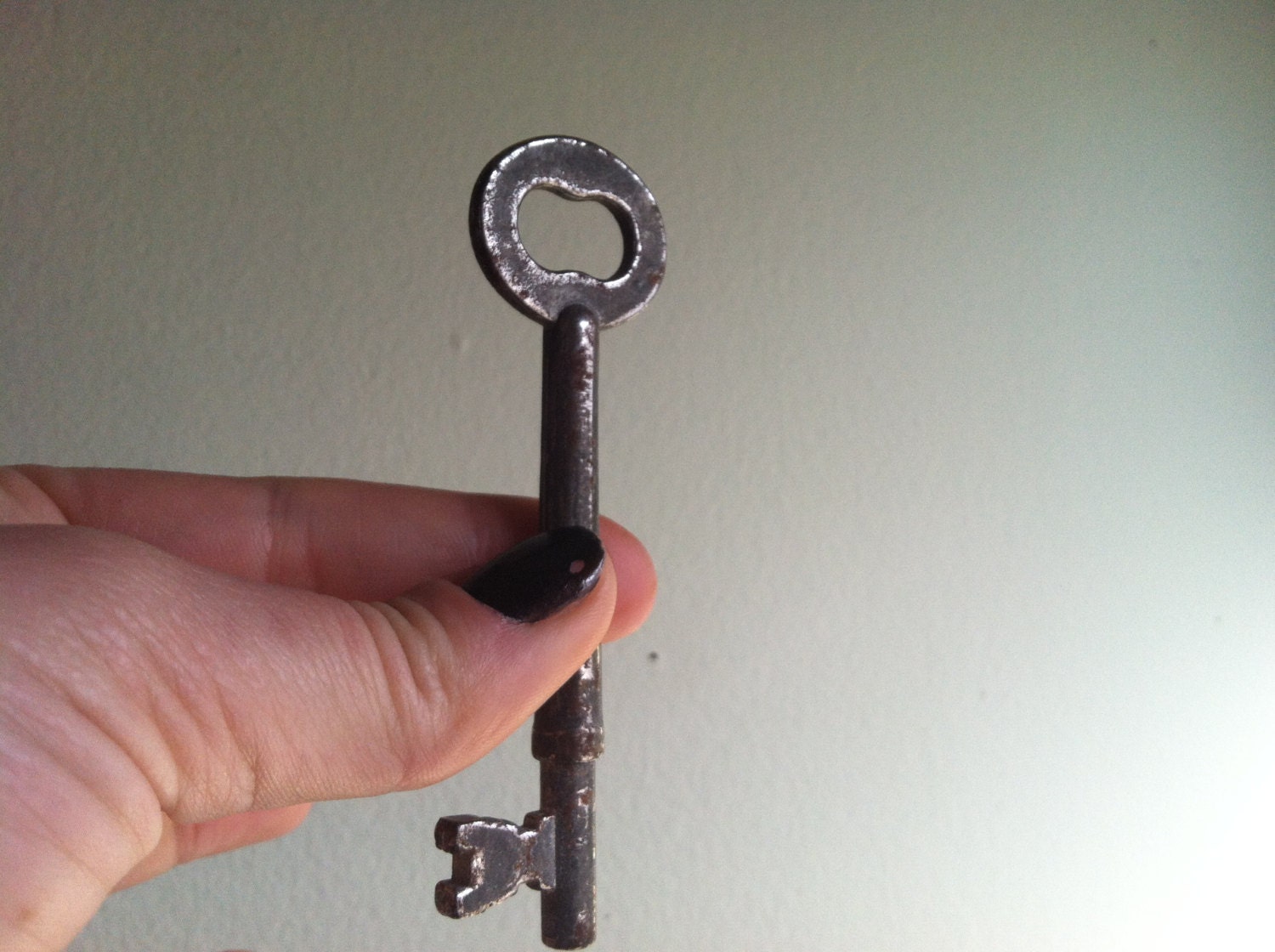 Vintage Silver Skeleton Key