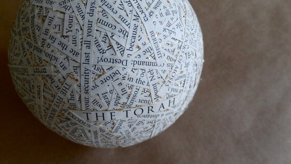The Torah - Color Photograph of Text Sphere