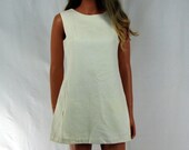 Vintage 1970s Alex Coleman Creamy White Tennis Scooter Dress