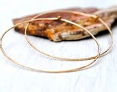 Thin, Gold Hoop Earrings, Simple, endless hoops