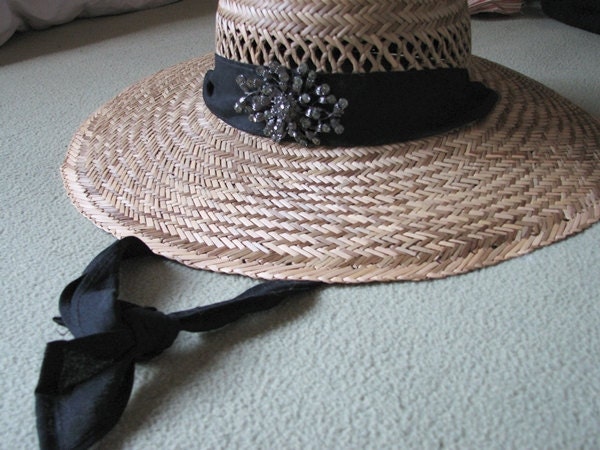 Wide Brim Sun Hat Straw Women's Ribbon