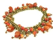 Coral Jewellery - Coral Neckaces - Handmade Necklace - Orange Necklace - Natural Coral - Orange Tones