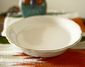vintage white Buffalo China platter