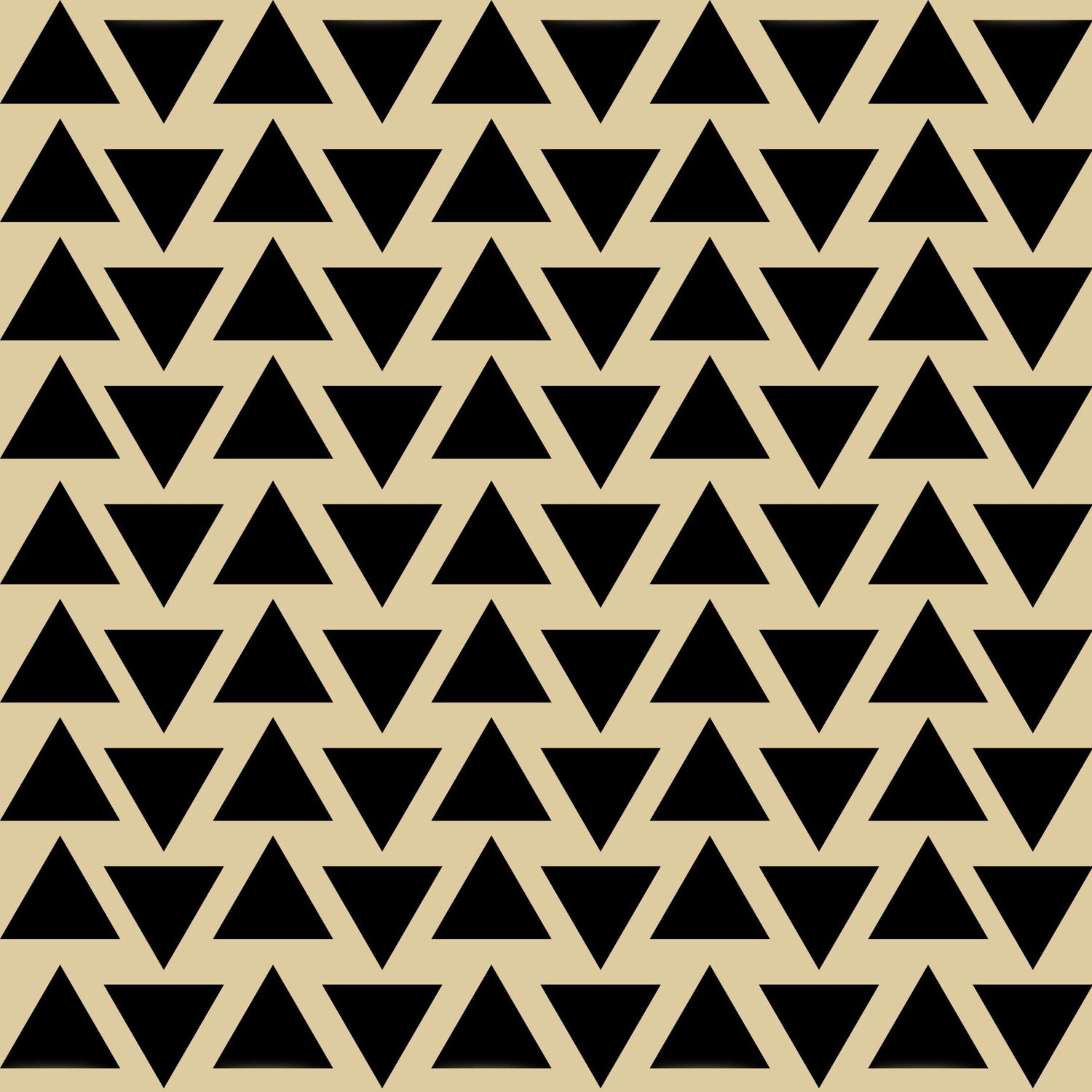 Aztec Triangles Pattern Reusable Stencil - for fabric, wood, paper, canvas, walls - 6x6