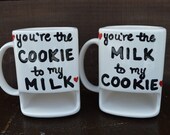 We Belong Together Like Cookies and Milk - You're the Milk to my Cookie - Ready to Ship - Discounted