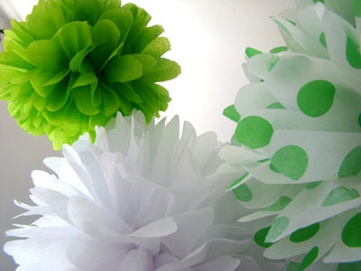 Set of 10 Tissue Poms......ON SALE.....Pick Your Colors