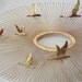 Vintage Mid Century Modern C. Jere Birds Over the Sun Wall Sculpture