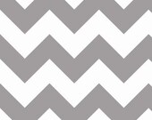 Riley Blake Large Grey  Chevron C330 40  - Quilt Fabric 1/2 Yard BTY