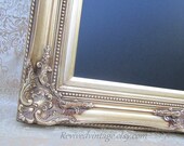 GOLD BAROQUE CHALKBOARD ExTRA LaRGE Elegant Wedding Chalkboard 44"x32" Framed Gold Chalk board French Country Kitchen