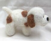 needle felted custom dog waldorf puppy natural materials wool ooak custom pet art cute whimsical llifelike adorable blythe doll miniature