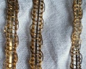 Absolutely wonderful antique French metallic lace circa 1910s huge amounts available Art Deco / Pre Raphaelite