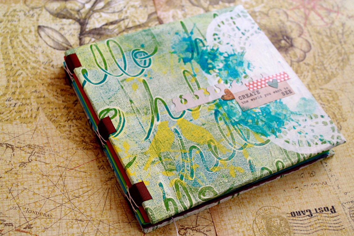 Rainbow Art Journal Mixed Media - Create