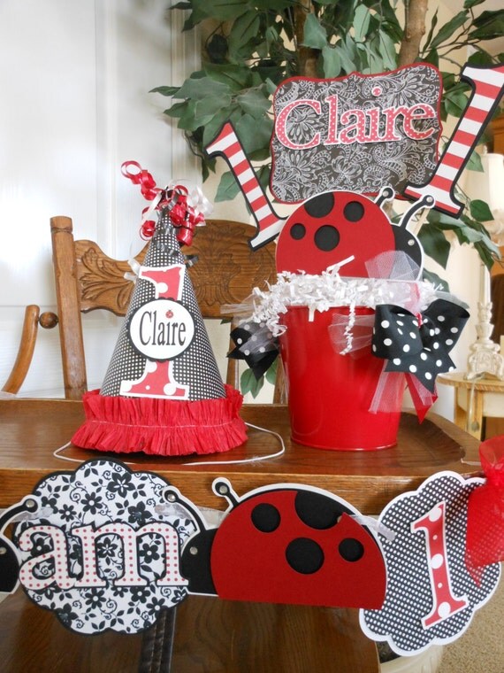 Save 15%-1st Birthday Sweet Celebrations Package - Ladybug Il_570xn