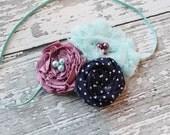 Under The Boardwalk- chiffon, ave ruffled flower and rosette M2M Matilda Jane Good Hart Spring Collection