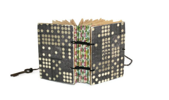 Small Pocket Journal with Dominoes Print