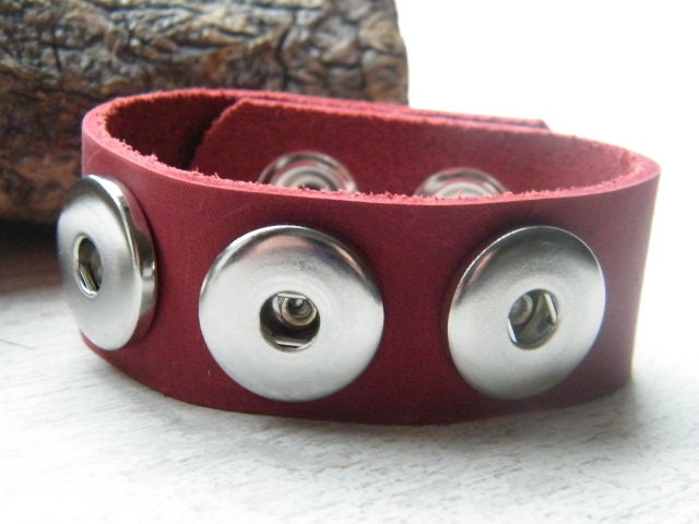 Interchangeable Leather Bracelet for Poppers/Chunks