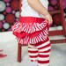 Red and white striped bloomers diaper cover for baby newborn infant toddler girl