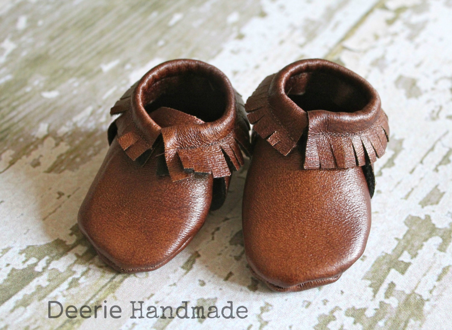 Baby or Toddler Moccasins Shoes faux Leather- Pick your size