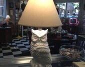 Crisp White Owl Lamp
