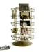Wire Photo Card Rack Rotating Holder Shop Counter Store Tabletop Display Vintage Bronze-y Industrial Metal