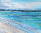Ocean painting, Ocean scape, original oil by Carol DeMumbrum