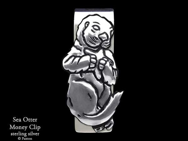 Sea Otter Money Clip Sterling Silver