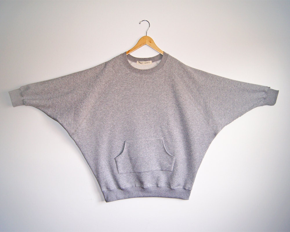 Grey One Size Oversized Sweatshirt