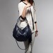 RESERVED for Sophie - OPELLE Ballet Bag - Large Size Pebbled Leather purse in Mariner