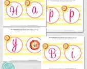 Sunshine Printable Party Birthday Banner by hello love designs