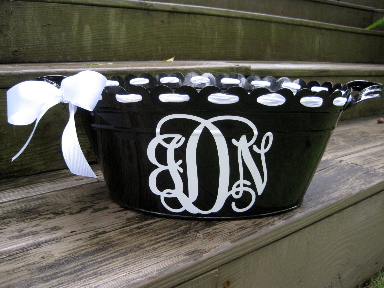 Personalized metal tub/ beverage bucket-assorted colors available